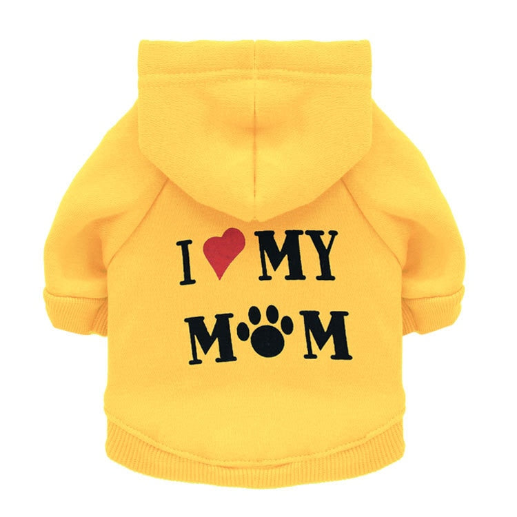 🐾💖 The "I Love Mom" Dog Sweater: Paw-sitively Adorable! 💖🐾