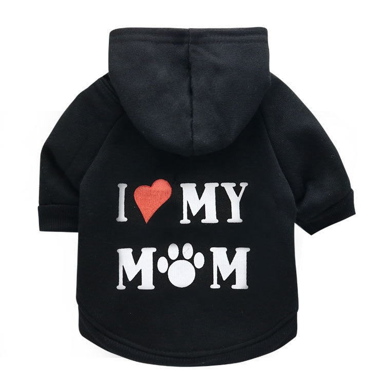 🐾💖 The "I Love Mom" Dog Sweater: Paw-sitively Adorable! 💖🐾