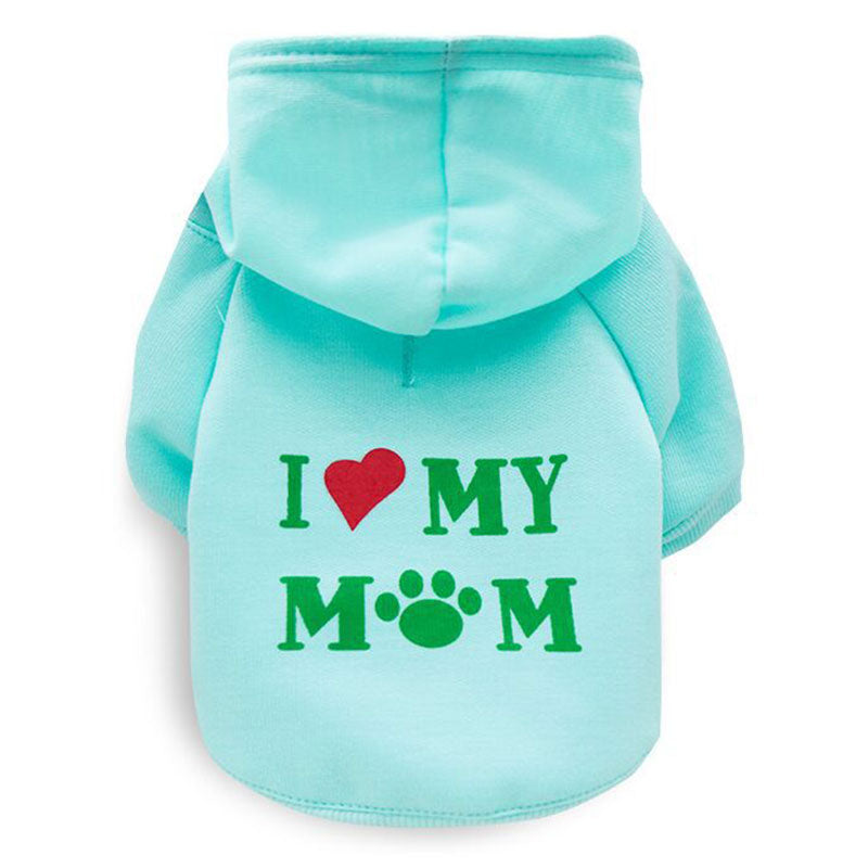 🐾💖 The "I Love Mom" Dog Sweater: Paw-sitively Adorable! 💖🐾