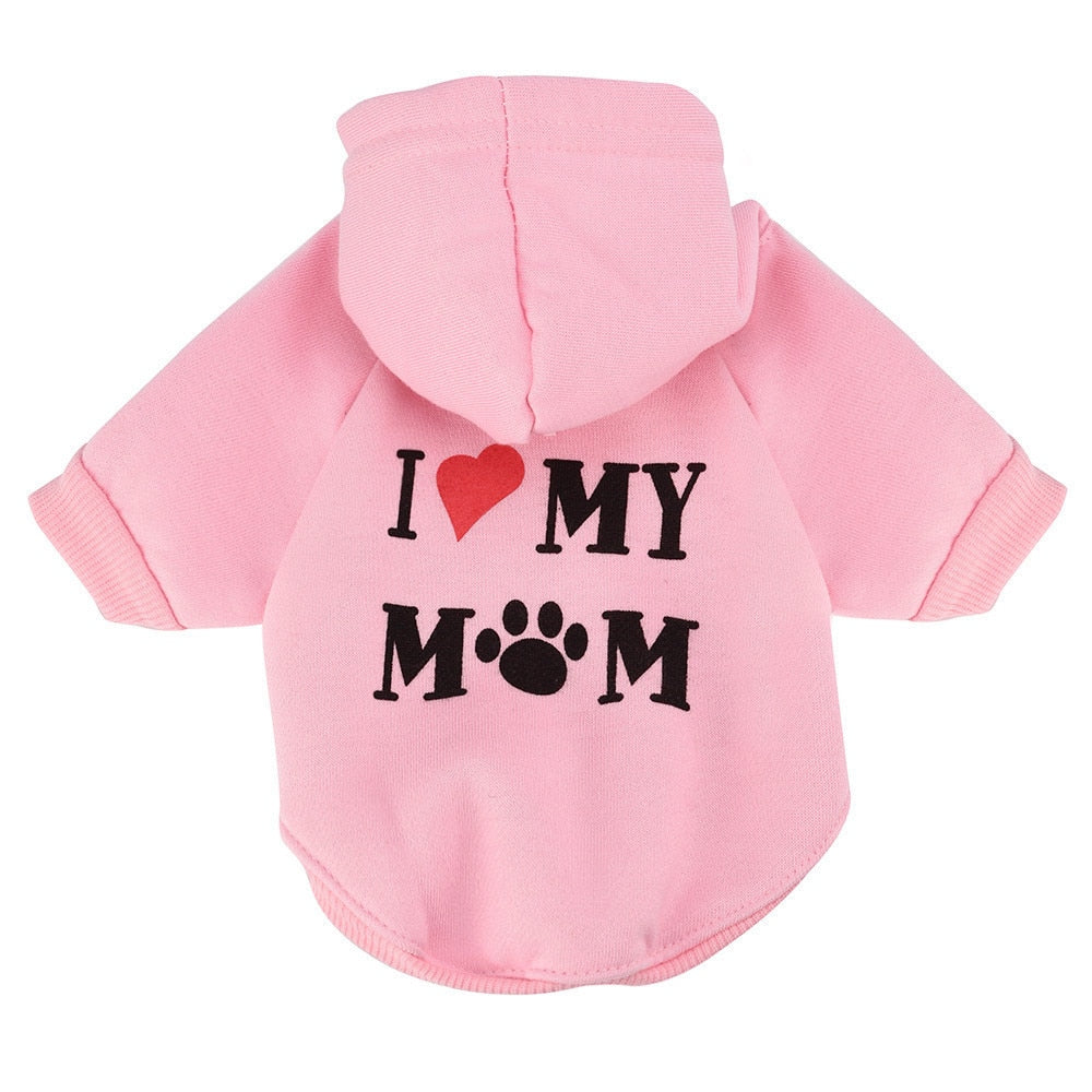 🐾💖 The "I Love Mom" Dog Sweater: Paw-sitively Adorable! 💖🐾